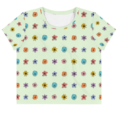 Spring It On ✧ Women's Cropped Jersey T‑Shirt