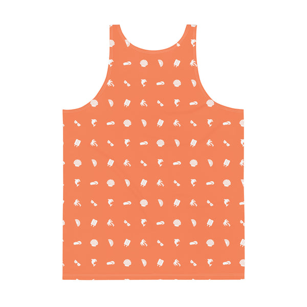 Summer Icon Coral ✧ Men's Jersey Tank Top