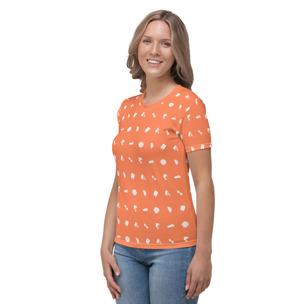 Summer Icon Coral ✧ Women's Jersey T‑Shirt