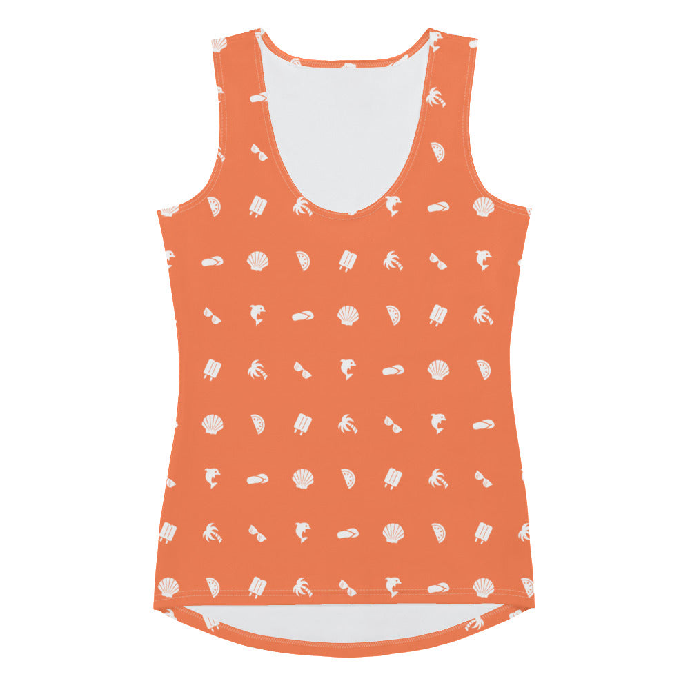 Summer Icon Coral ✧ Women's Jersey Tank Top