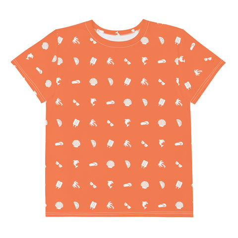 Summer Icon Coral ✧ Youth Jersey T‑Shirt