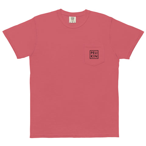 Pelikin Logo ✧ Unisex Garment‑Dyed Pocket T‑Shirt