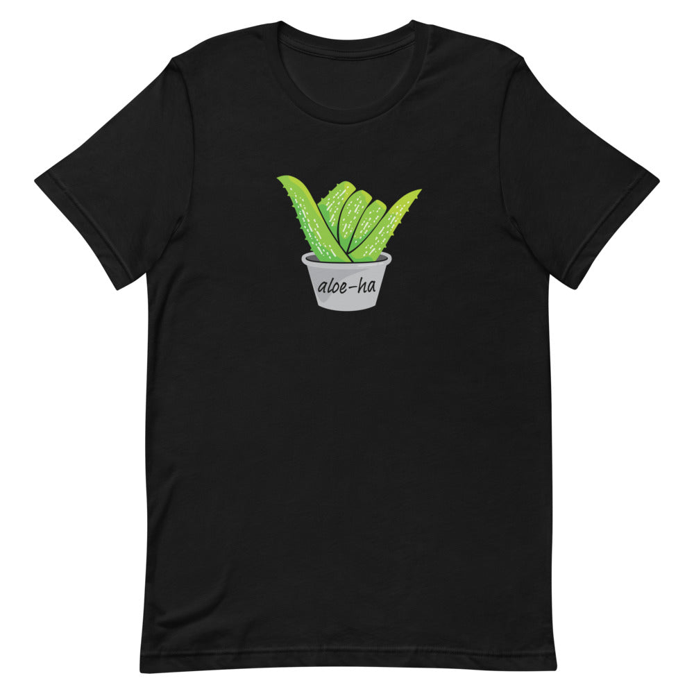 Aloe‐ha Unisex Premium T‐Shirt Black / 4XL