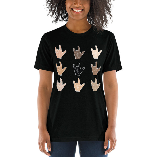 Hand in Hand ✧ Unisex Tri‑Blend T‑Shirt