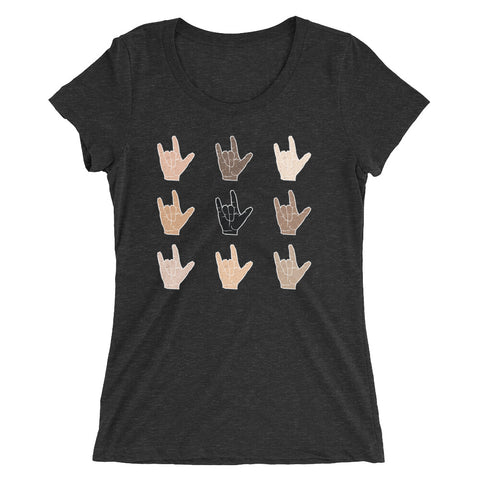 Hand in Hand ✧ Women's Tri‑Blend T‑Shirt